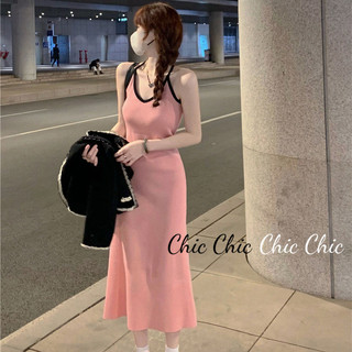 Chic váy Đầm váy nữ body đầm Fashion xu hướng Dễ thương Đơn giản WLQ2430TV7 15Z240407