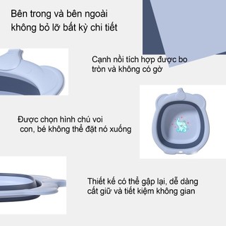 Chậu Gấp Gọn Cho Bé Sơ Sinh Tắm