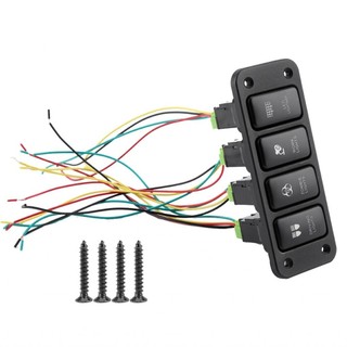 Vbestlife công tắc cửa sổ 4 bảng điều khiển công tắc đèn lái blu-ray nút ấn cho toyota hailax nút vigo cool road