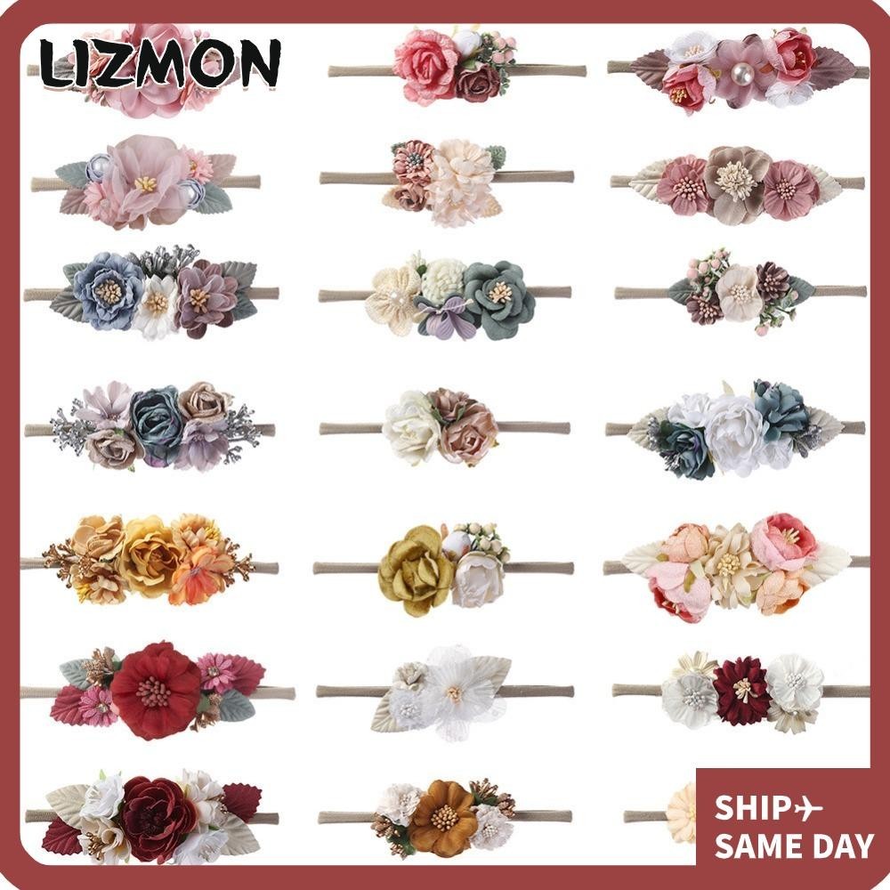 Lizmon 3 Cái / lốc Dây Buộc Tóc Bé Gái Sơ Sinh Trẻ Em Băng Đô Cho Bé