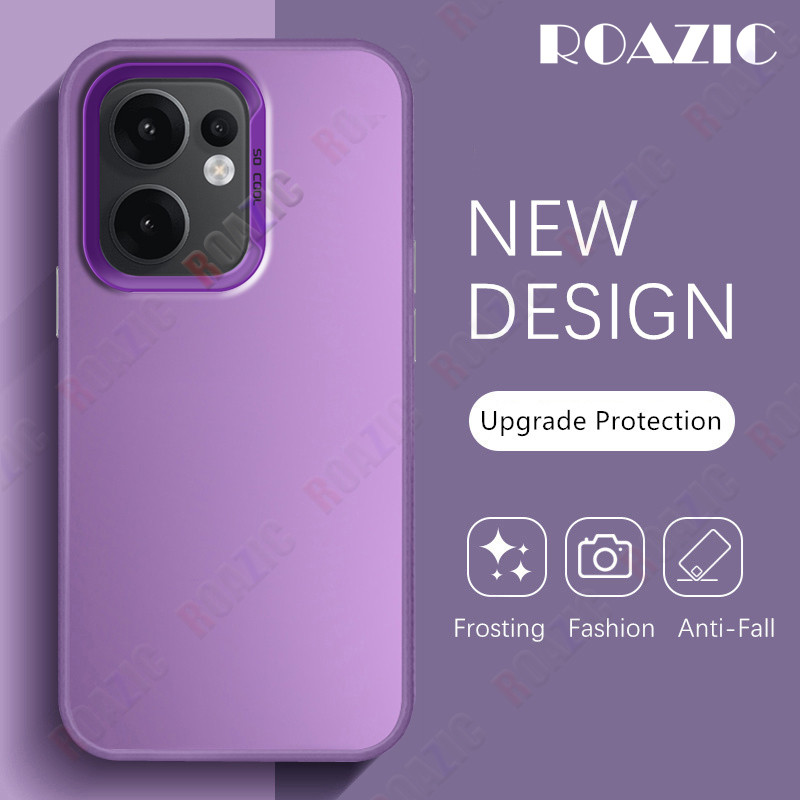 Ốp Điện Thoại Cho OPPO Reno 13F / OPPO Reno 13F 5G / OPPO Reno 13F 4G Vỏ Da Cực Quang Kim Loại Sang 