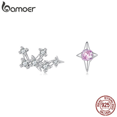 Bông tai bạc Bamoer 925 Sterling Sliver Thiết kế Nhân Mã Quà tặng Trang sức cho Nữ