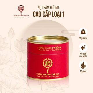 Nụ Trầm Hương (Hộp 50g, 60 Nụ) xông nhà tẩy uế, nhang trầm thiên nhiên [Loại 1]-Trầm Hương Thế Gia