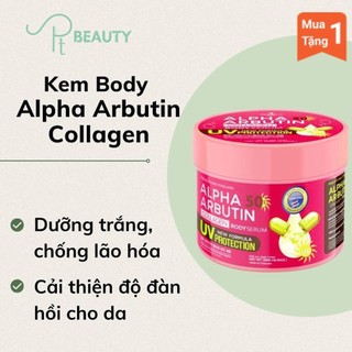 Gel dưỡng trắng da toàn thân alpha arbutin collagen body serum thái lan - hộp 500g