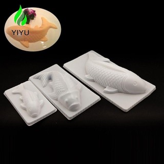 Yiyu khuôn làm bánh hình cá chép 3d s / m / l