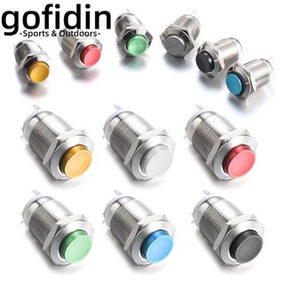 gofidin Nhấn 12mm Nhiều Màu Sắc Bằng Kim Loại 250V Chống Nước Nhiều Màu Sắc