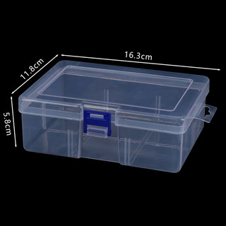 Warmwing Transparent Component Screw Storage Box Jewelry Display Practical Tool Box Plastic Container Box Tool Case Screw Sewing Box Electronic Components Hardware Tools Box VN