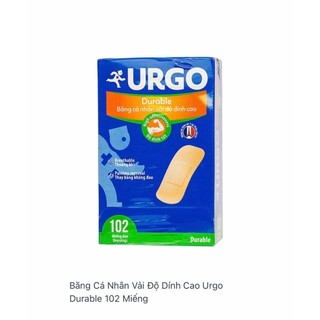Băng cá nhân urgo durable vải 102 miếng