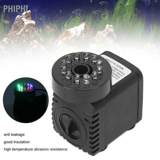 Phiphi máy bơm chìm có đèn led nước ánh sáng cho tính năng bể cá trang trí nhà đài phun