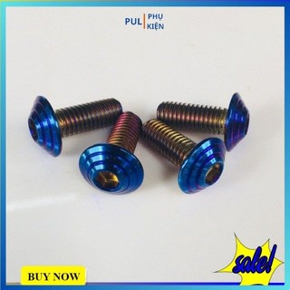 Ốc titan 8li20 mẫu dù thường dùng gắn đĩa trang trí làm đẹp xe Winner Exciter...