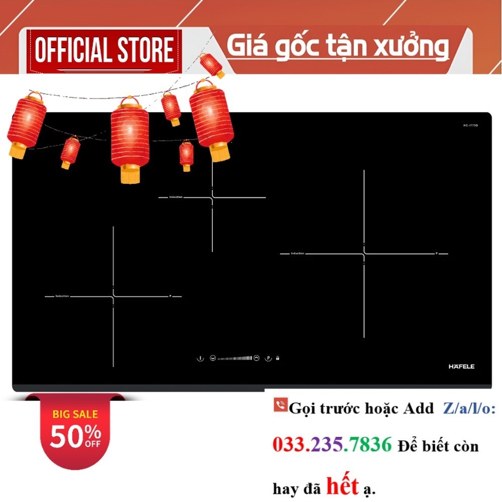 Bếp từ 3 vùng nấu Hafele HC-I773D 536.01.905 <new