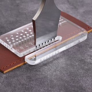 1 chiếc da đục dụng cụ kim cương pricking sắt cơ bản lỗ đấm khâu da thủ công dụng cụ