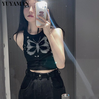 YUYAMAN áo phông áo thun nữ croptop baby tee Popular xu hướng Comfortable Cổ điển WBX24206AU 8Z240218