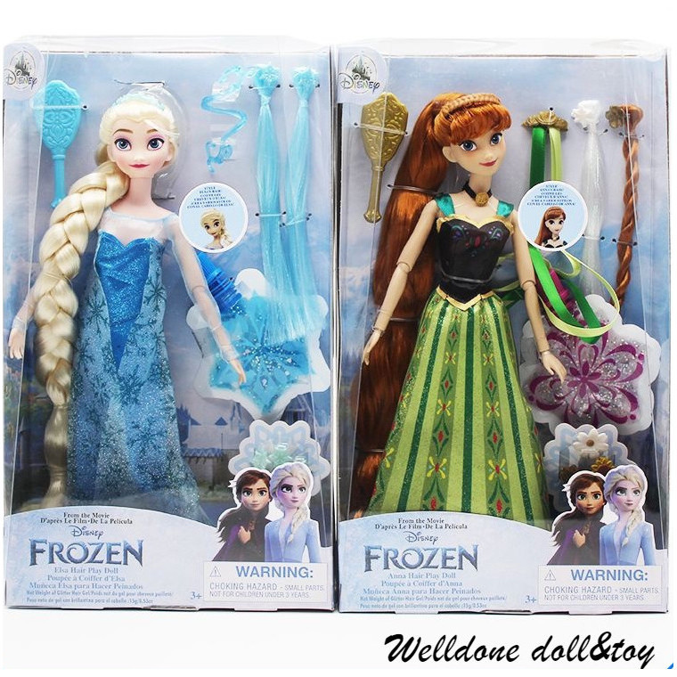 Búp Bê Disney Frozen II Trang Điểm Búp Bê Hộp Quà Tặng Công Chúa Elsa & Công Chúa Anna Đầm Búp Bê RM