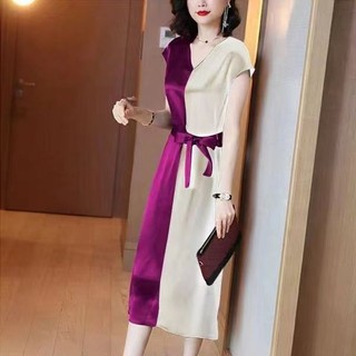 Phong Cách Thời Trang Gợi Cảm Nhỏ Đen Culottes Đầm Mùa Hè Mô Phỏng Lụa Khâu Đầm Phù Hợp Với