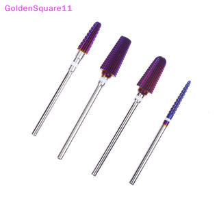 Goldens Hình nón Tím Nguyên cacbua Mũi khoan móng tay nghệ thuật Móng tay Máy khoan điện Đầu mài Tập tin Móng tay Nghệ thuật Dụng cụ cắt và đánh bóng VN