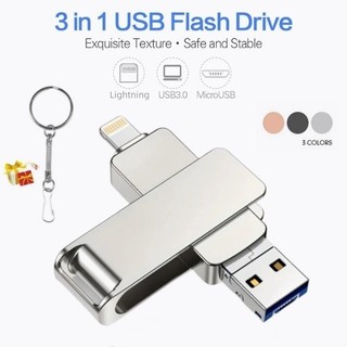 Ổ đĩa flash 3 trong 1 usb3.0 1tb lưu trữ dữ liệu ổ đĩa tinh thần 512gb otg prndrive cho iphone lưu trữ ngoài