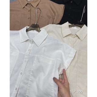 Áo sơ mi nữ cổ đức túi ngực Myra 