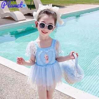 Planet Bộ đồ bơi bé gái váy một mảnh Bộ đồ bơi một mảnh công chúa Elsa