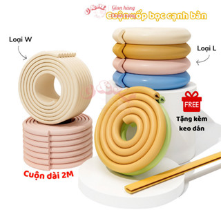 Cuộn Miếng Xốp Bọc Cạnh Bàn An Toàn Cho Bé 2 Loại L-W C&M BABY