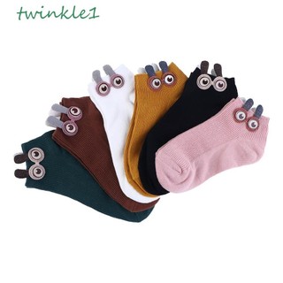 Twinkle Cotton Mắt Cá Chân Dễ Thương Mùa Xuân Hè Thỏ Tai Tặng Bé Gái Mềm Mại Nữ Tất