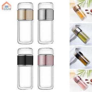 Bình pha trà 350ml Cốc pha trà thủy tinh dành cho du lịch