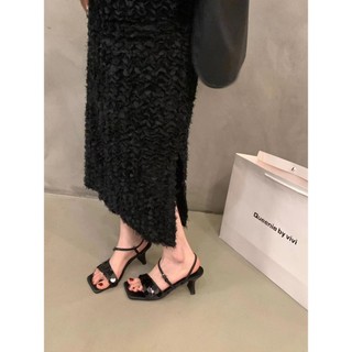 Giày cao gót mũi vuông có sequin
