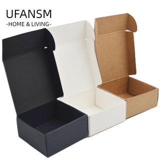 10 Hộp giấy kraft thủ công UFANSM đựng kẹo/trang sức/quà tặng đa dụng nhiều màu