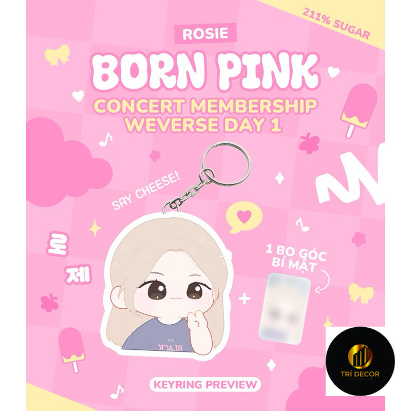 211% sugar | KEYRING ROSÉ BORN PINK