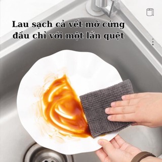 (Bán buôn-chuyên sỉ) Cuộn Khăn Lau Bếp Than Đen