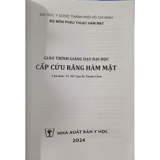 Sách - Cấp cứu răng hàm mặt