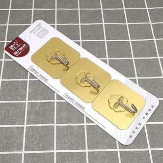 (Bán buôn-chuyên sỉ) Vỉ 3 Móc Dán Tường