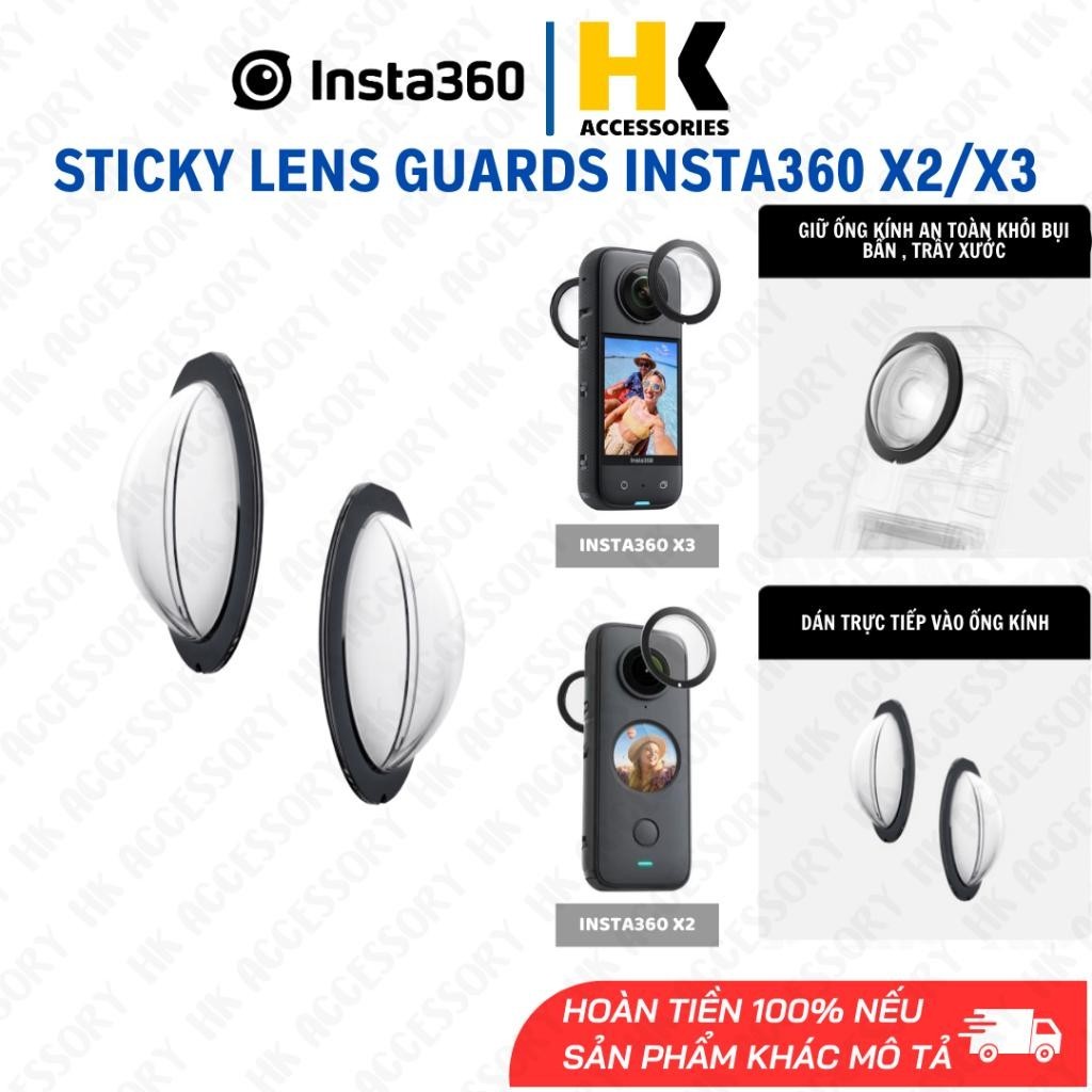 Insta360 X2 X3 Sticky Lens Guards - Bảo vệ lens chống trầy ống kính Insta360 One X2 X3 chống va đập
