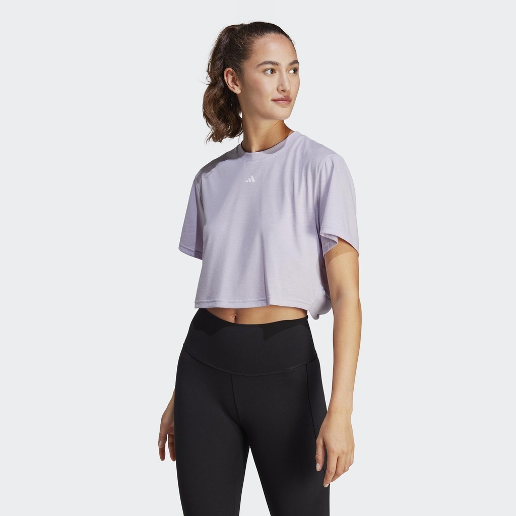 Adidas Tập luyện Áo Thun Studio Nữ Màu tím IB8562