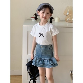 (𝑯𝒂̀𝒏𝒈 𝒄𝒐́ 𝒔𝒂̆̃𝒏 - Ảnh thật) Chân váy bò đuôi cá cho bé