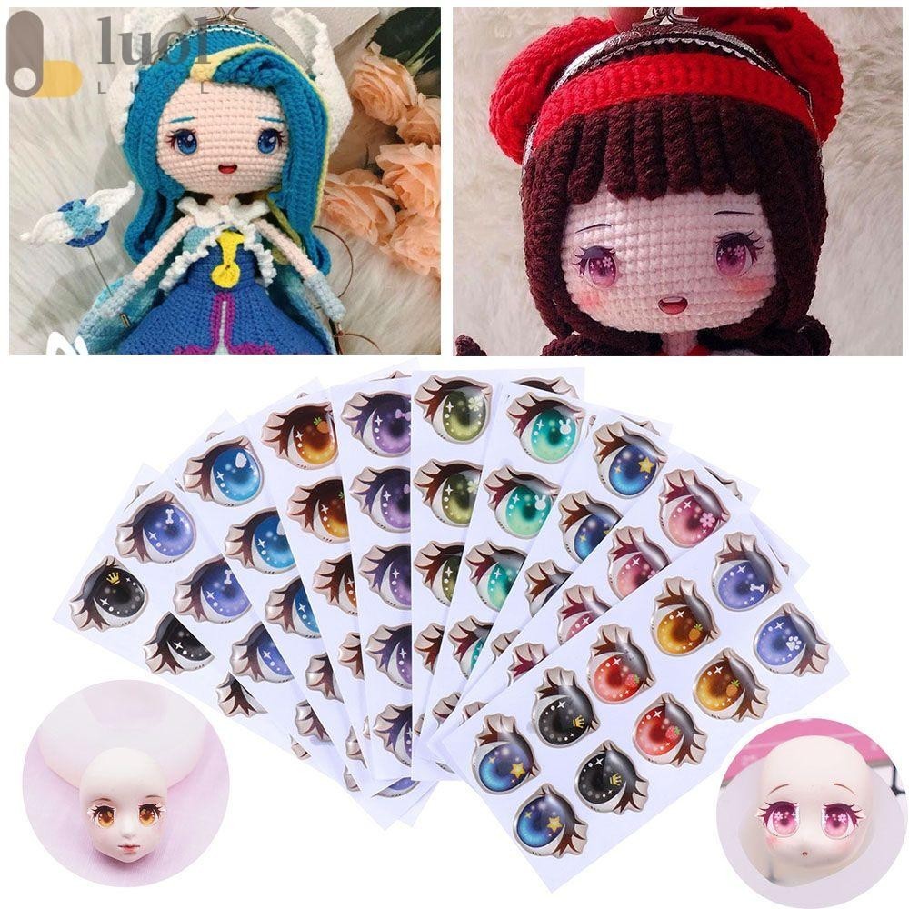 Luol 10 Cặp Tình Yêu Dễ Thương Miếng Dán Anime Chất Lượng Cao Hình Búp Bê Đồ Chơi Giáo Dục Đất Sét Đề Can