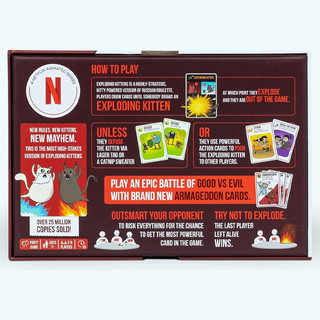 Exploding Kittens Good vs. Evil - 55 Cards Inspired by The Netflix Series