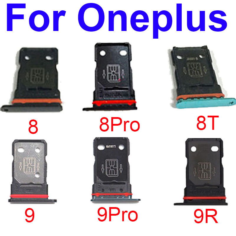 Giá đỡ khay đựng thẻ Sim cho Oneplus 8 8T 9 Pro 9R 1 + 8 1 + 8T 1 + 8Pro 1 + 9 1 + 9Pro 1 + 9R Khe c