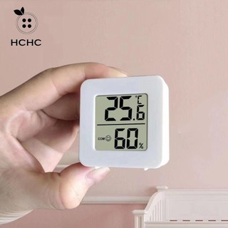 Máy đo độ ẩm, Nhiệt kế kỹ thuật số LCD nhạy cảm bằng nhựa, Máy đo cảm biến nhiệt độ điện tử chính xác trong nhà