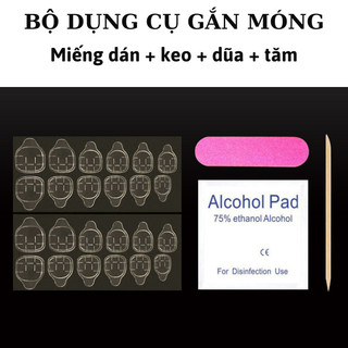 Dụng cụ làm nailbox combo 4 món dán móng tay giả