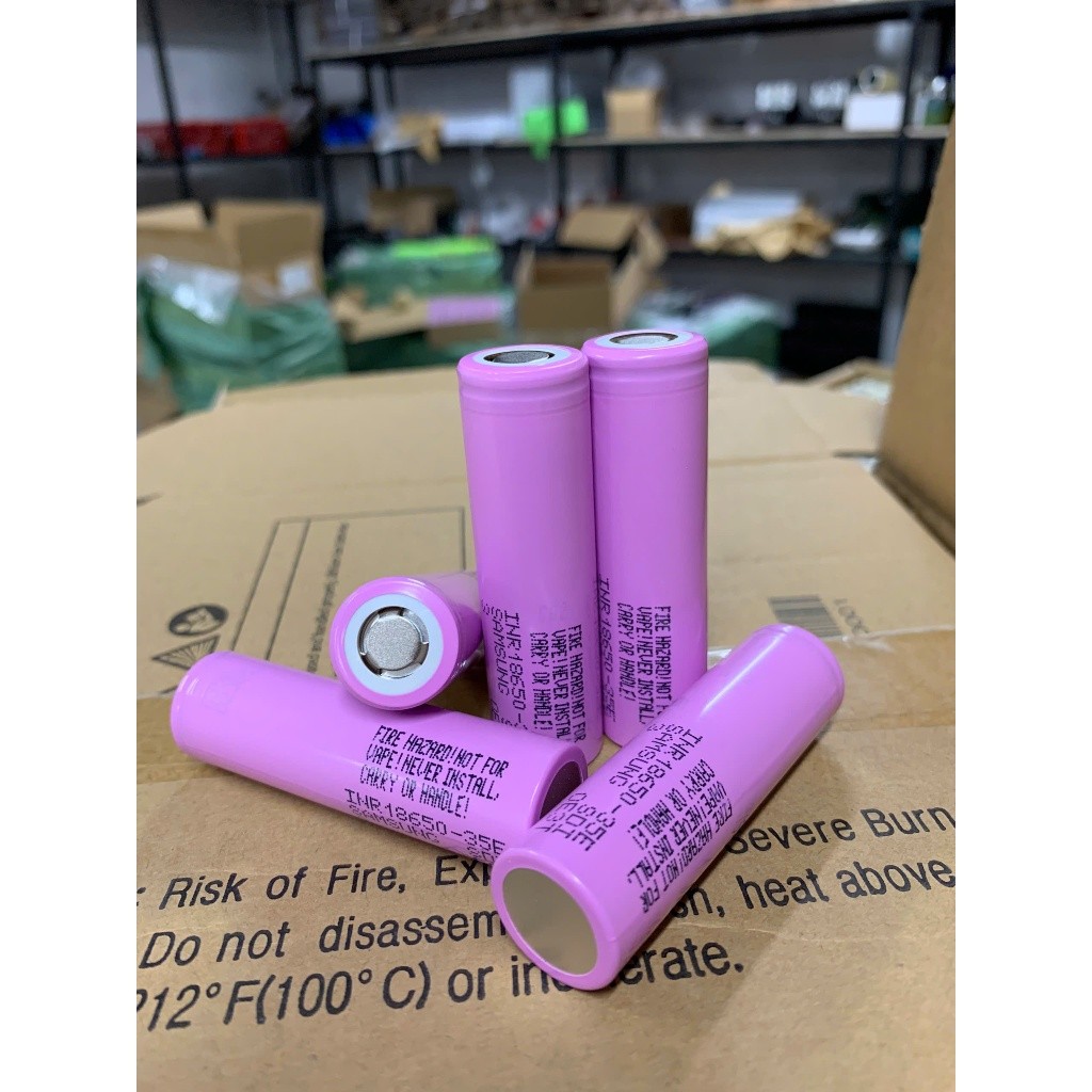 Pin 18650 3500mah Samsung INR - 35E hàng mới date mới ảnh tự chụp