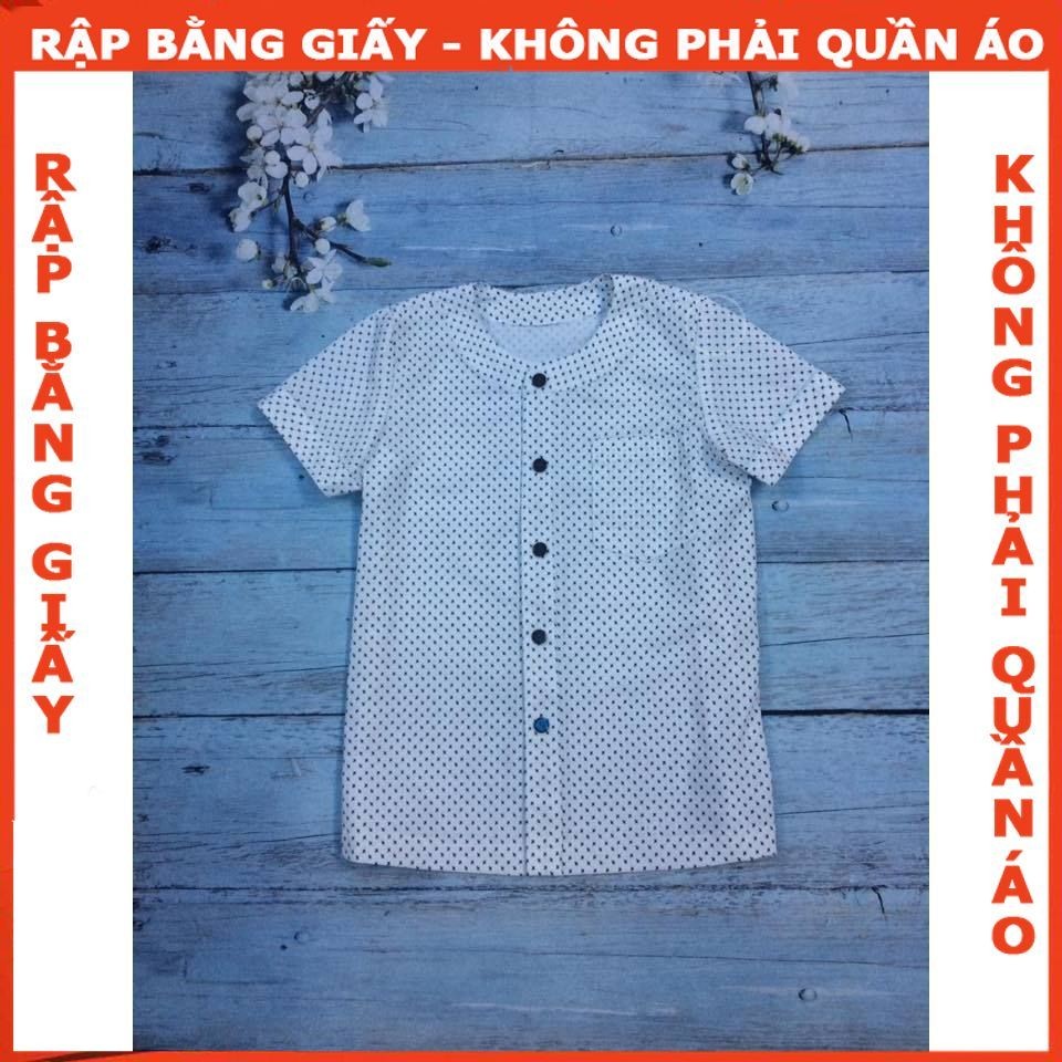 Rập áo sơ mi tay ngắn bé trai mã R290