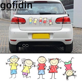gofidin dán hoạt hình dễ thương vui nhộn cho xe hơi