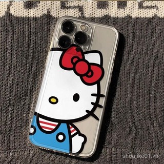 Ốp Lưng Điện Thoại Mềm Hình Hello Kitty Dành Cho Iphone 15 14 13 12 11 Pro Max XS Max XS XR 8 7 6 6S Plus 5 5S SE 2020 2022 Mềm Mịn Bảo Vệ Màu Đỏ Hồng Dễ Dàng Dán Liền