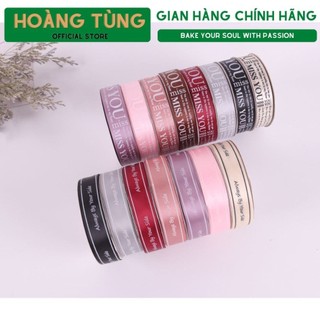 Cuộn ruy băng CHỮ (dài 40 yard - khổ 2.5cm)
