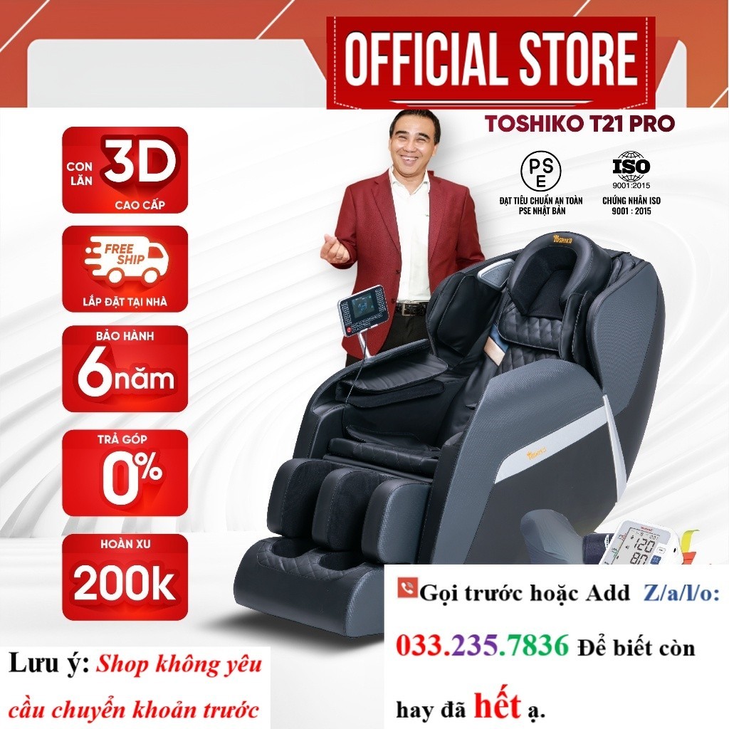 Ghế massage trị liệu toàn thân Toshiko T21 Pro <SALE<