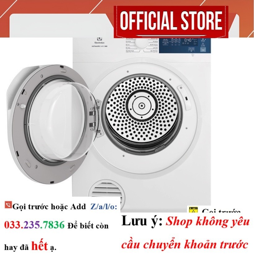 EDV854J3WB - Máy Sấy Thông Hơi Electrolux 8.5kg EDV854J3WB <SAle>