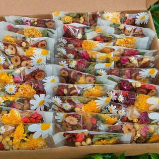 Trà dưỡng nhan 7 vị (gồm :long nhãn, táo đỏ, kỷ tử,hoa cúc, hoa hồng, nụ nhài,cỏ ngọt)