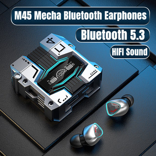 M45 TWS Wireless Bluetooth Earphones Touch Control Noise Reduction Stereo Earbuds Headsets With Micr