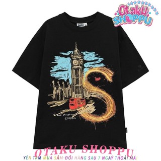 HOT Áo Thun  Big Ben Tee -  Đen Cotton Nam Nữ Unisex Tay Lỡ Oversize Local Brand